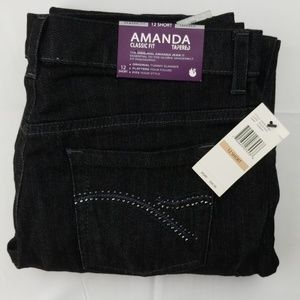 Gloria Vanderbilt  Amanda classic fit black jean